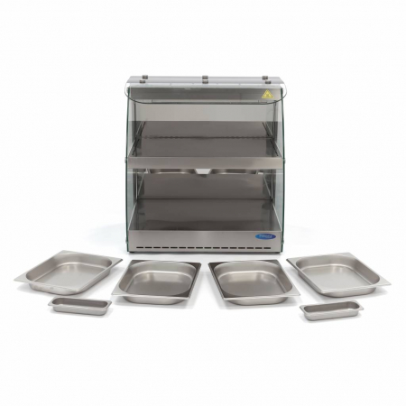 Vitrina calda deschisa 4xGN1/2, 2 rafturi, 230V, 0,56 kW [4]