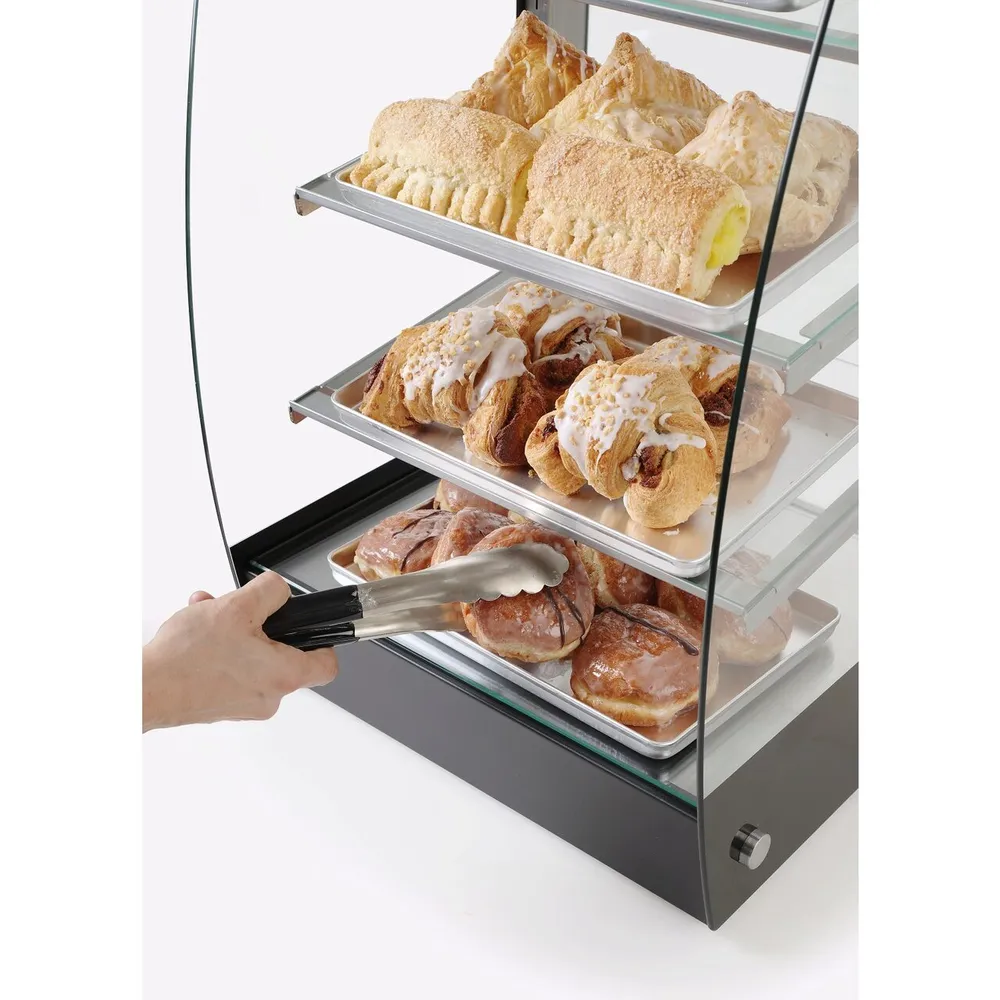 Vitrine Frigorifice - Vitrina expunere 75L, inox, 3 rafturi, iluminare LED