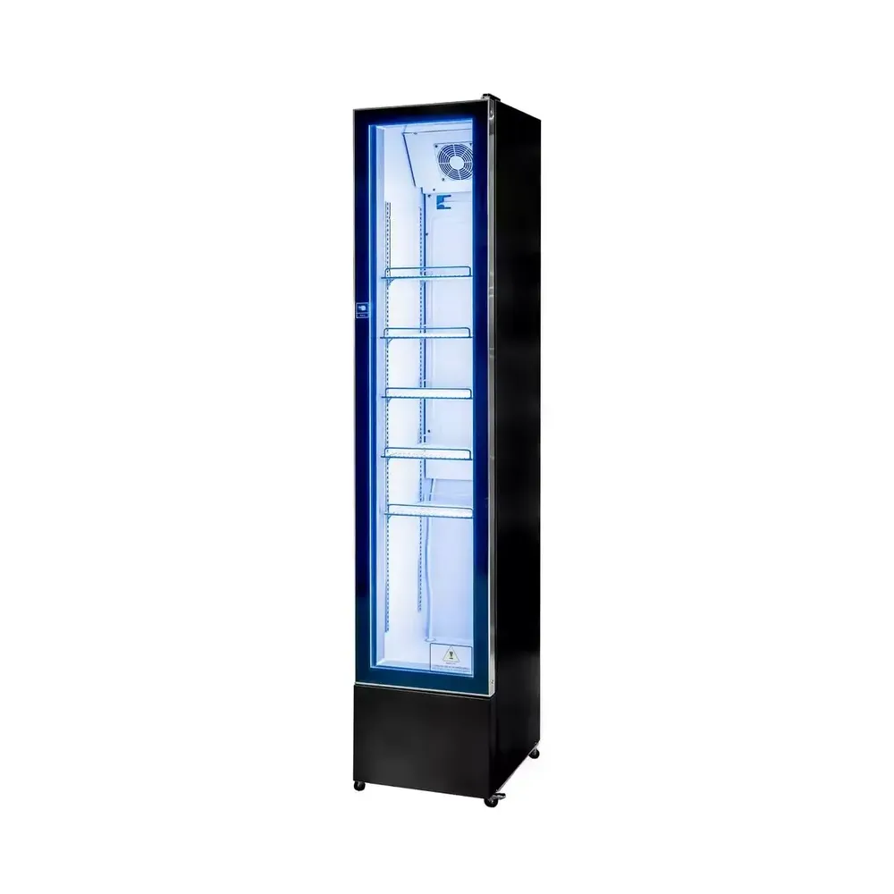 Vitrine frigorifice verticale - Vitrina frigorifica 1 usa, 150L, iluminare LED