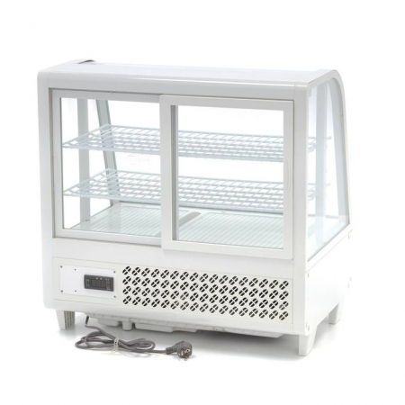 Vitrina frigorifica 100 litri alba 68cm cu usa glisanta spate [3]