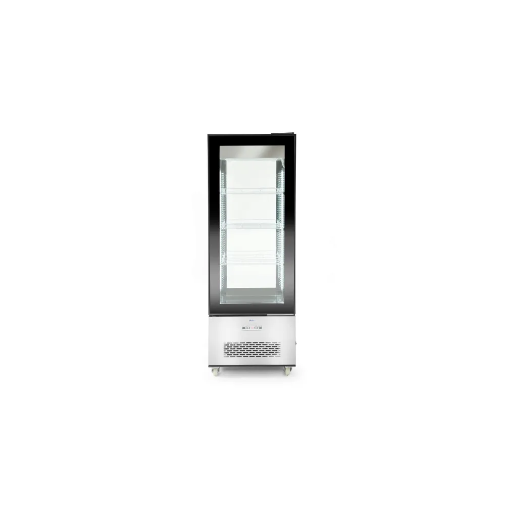 Vitrina frigorifica 550L, inox, 3 rafturi LED, auto-defrost [2]