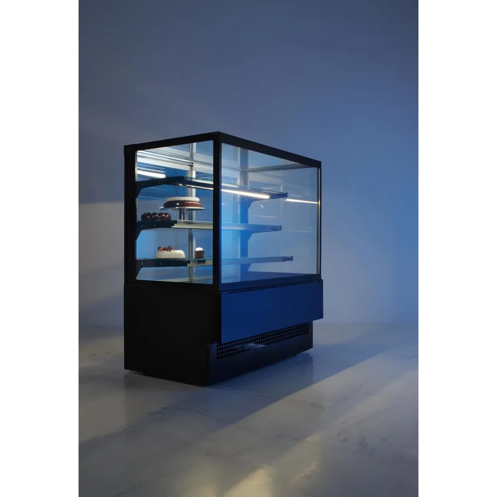 Vitrina frigorifica 650L, inox, geam, 2-6°C, 120x80x144cm [3]