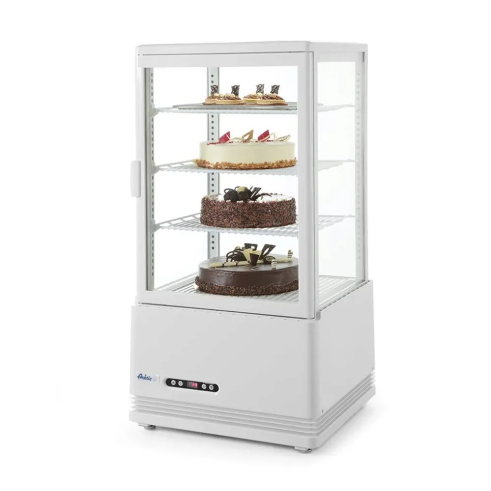 Vitrine Frigorifice - Vitrina frigorifica 68L, alba, 2-6°C, 3 rafturi, 170W