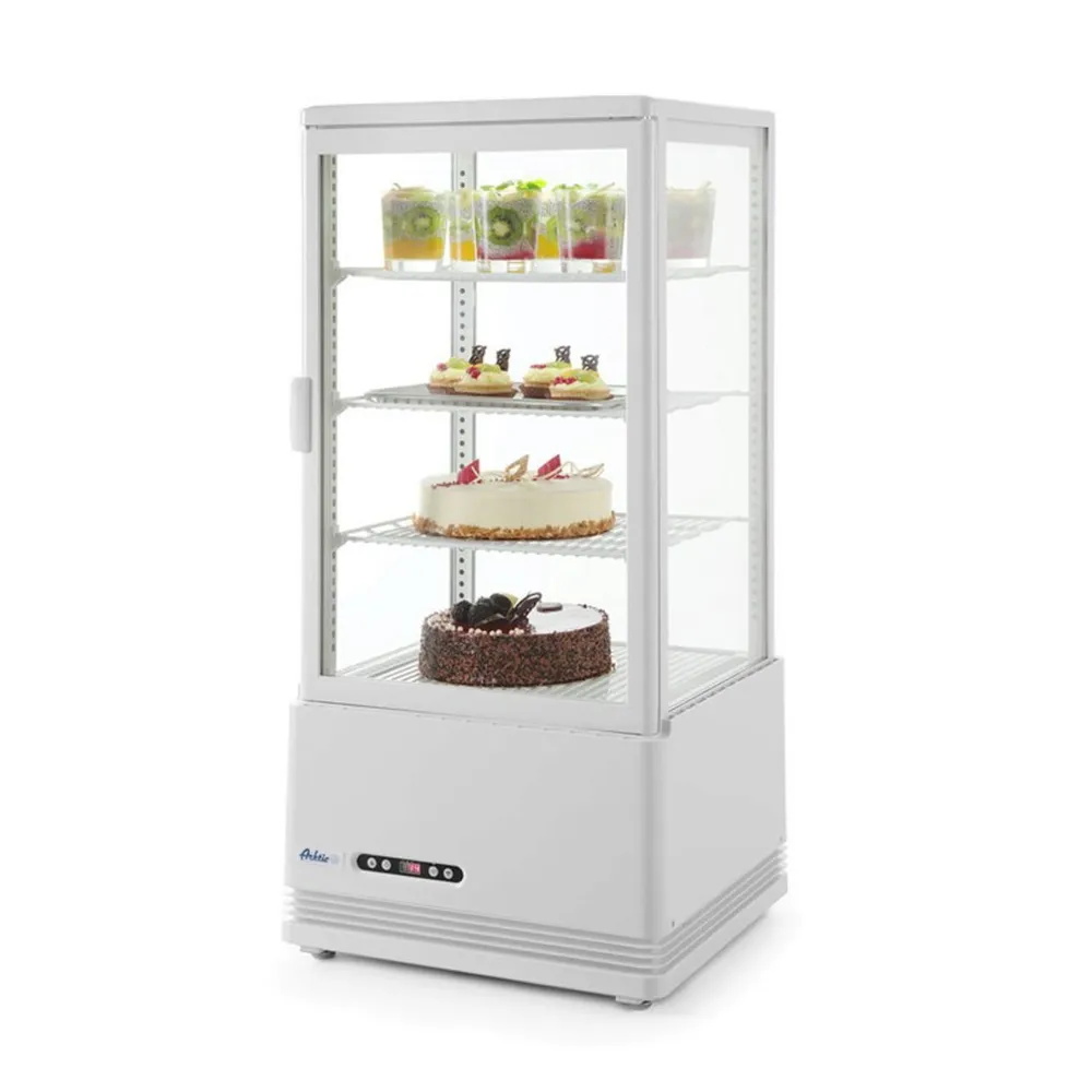 Vitrine Frigorifice - Vitrina frigorifica 78L, alba, 2-6°C, 3 rafturi, 170W