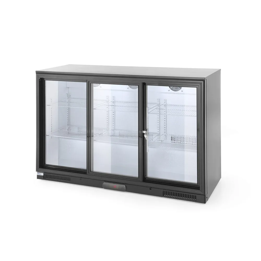 Vitrina frigorifica bar 338L, 3 usi glisante, LED, 300W [0]
