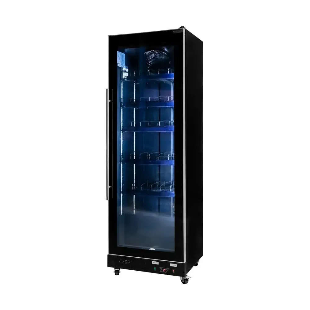 Frigidere bar - Vitrina frigorifica bauturi 501 litri, DIEGO R62 Prestige, neagra