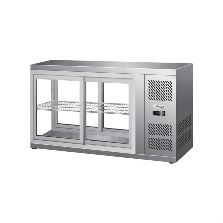 Vitrine frigorifice de banc - Vitrina frigorifica de banc cu geam de sticla, 190 litri, +2+8°C