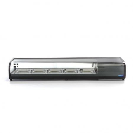 Vitrine Frigorifice - Vitrina frigorifica sushi 8x1/3 sau 5x1/2 GN, 132L, 160W
