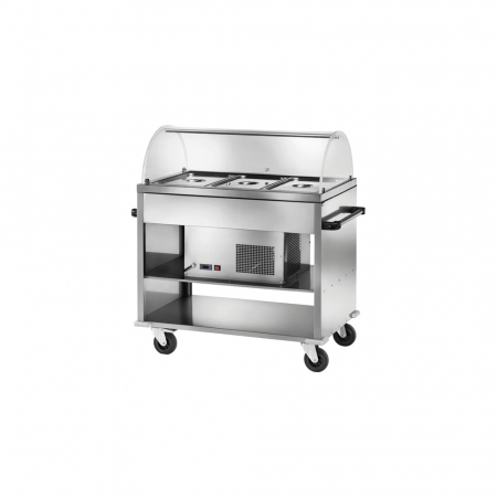 Bufete reci - Vitrină frigorifică tip bufet 3xGN1/1, -5°C +5°C, CAR2780BT