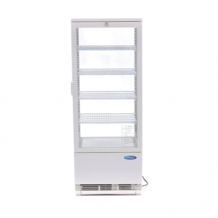 Vitrine frigorifice verticale - Vitrina frigorifica verticala alb, 98L, 180W, 230V