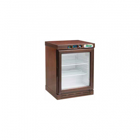 Frigidere vinuri - Vitrina frigorifica vin, finisaj nuc inchis, 130 litri, +2+8 °C