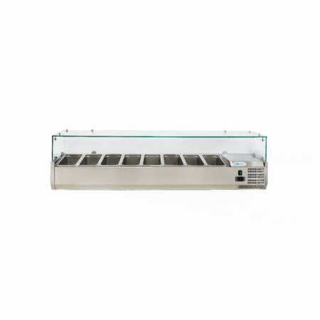 Vitrine ingrediente pizza - Vitrina ingrediente pizza 8 GN 1/3, racire statica, +2+8°C, FORCOLD
