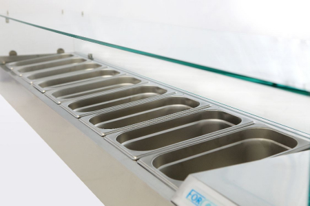 Vitrina ingrediente pizza 9 GN 1/3, racire statica, +2+8°C, FORCOLD [2]