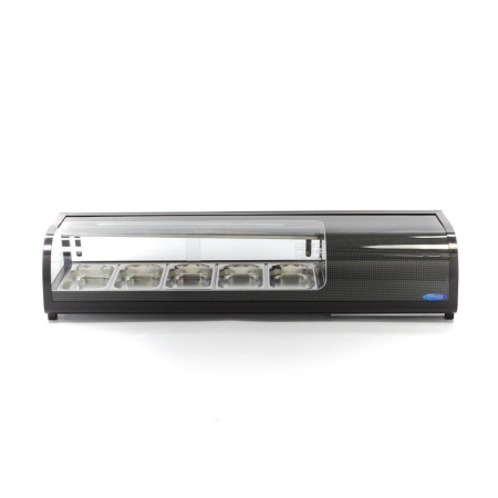 Vitrine Frigorifice - Vitrina frigorifica sushi 5x1/3 GN, 52L, 130W, 230V