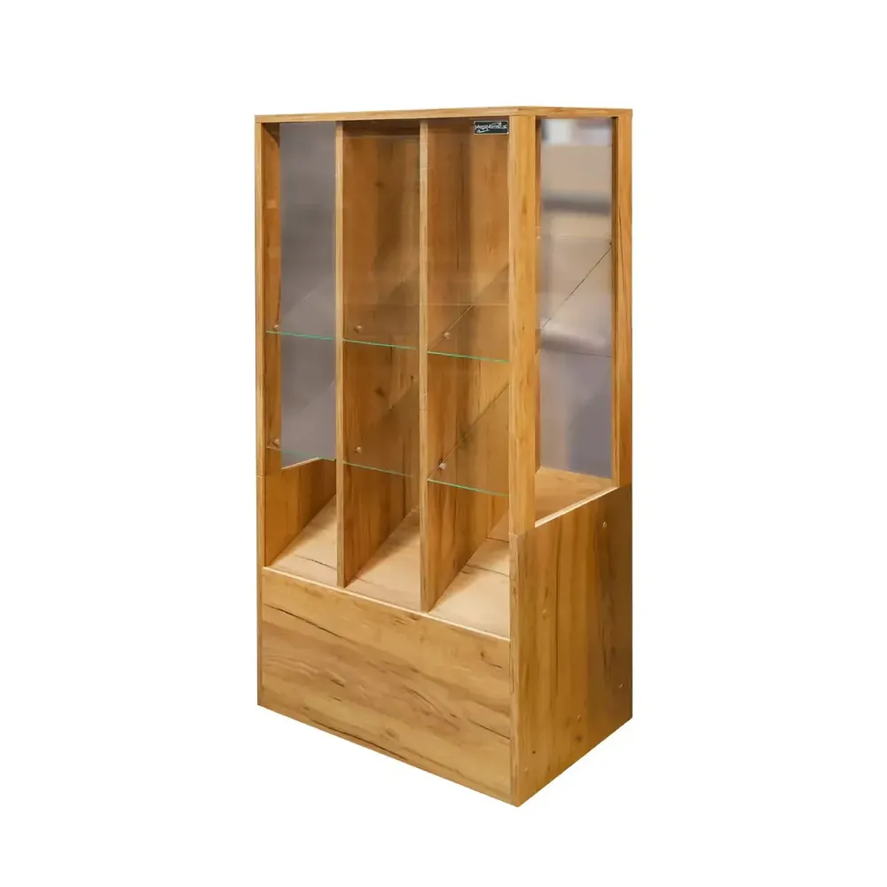 Mobilier pentru magazine - Vitrina prajituri 137cm, stejar kraft