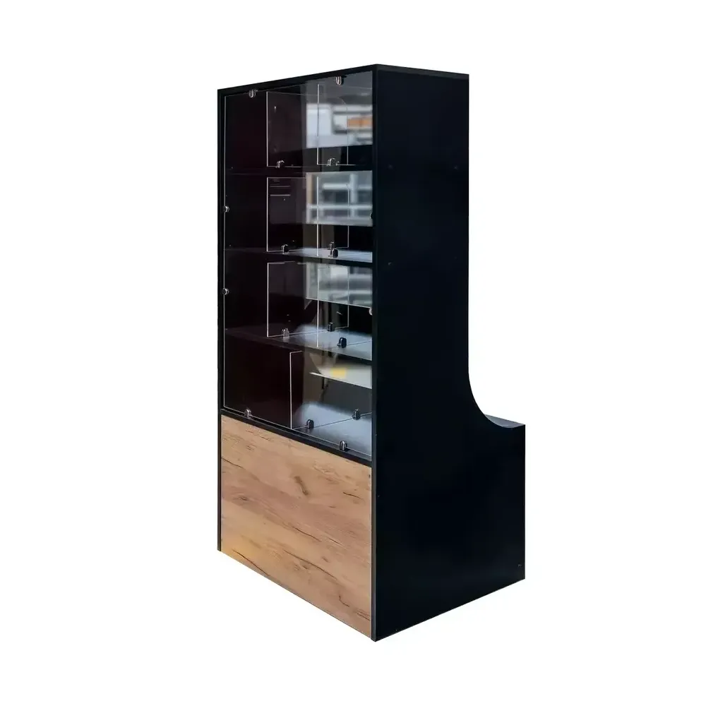 Mobilier pentru magazine - Vitrina prajituri 162cm, negru