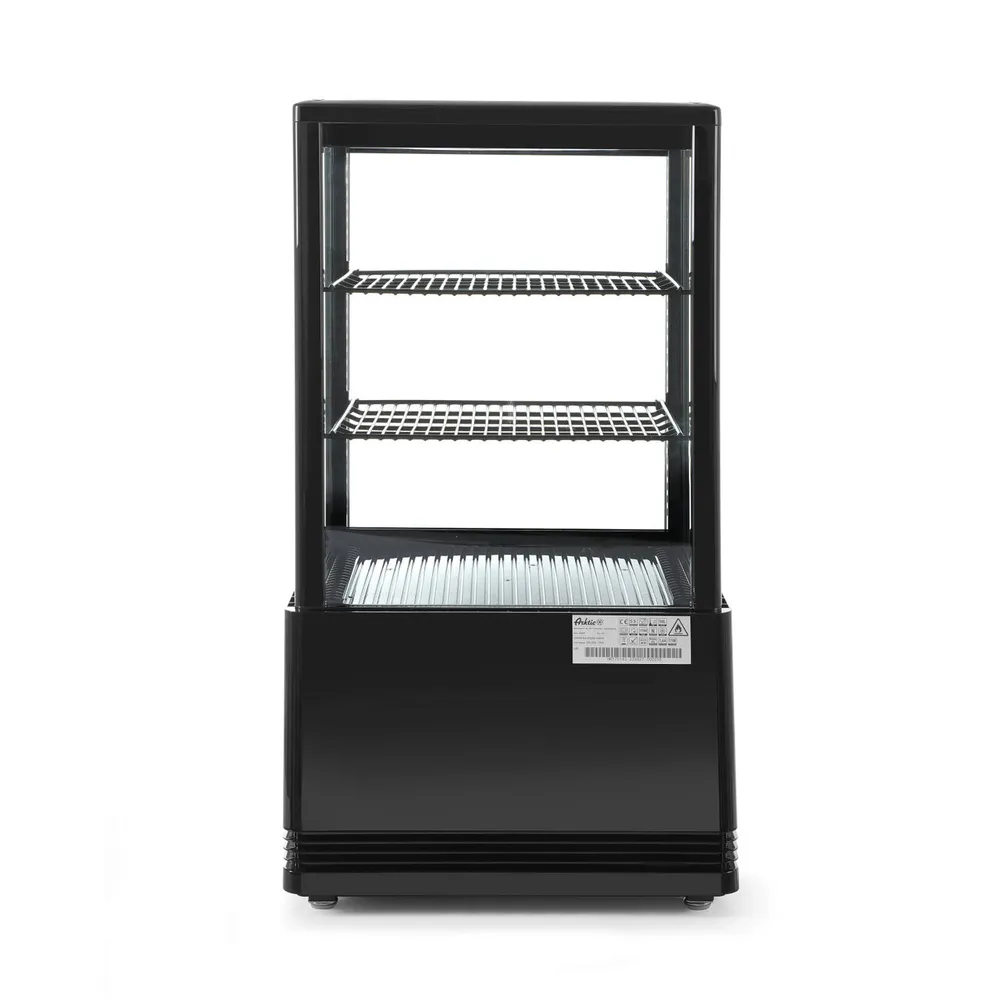 Vitrina prezentare 58L, neagra, 2-6°C, 170W, 2 rafturi [3]