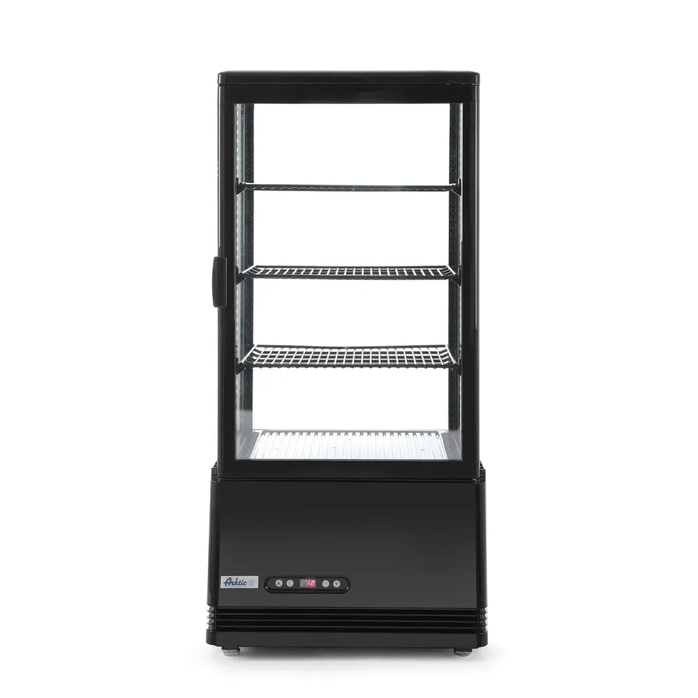 Vitrina prezentare 78L neagra, 3 rafturi, 2-6°C, 170W [1]