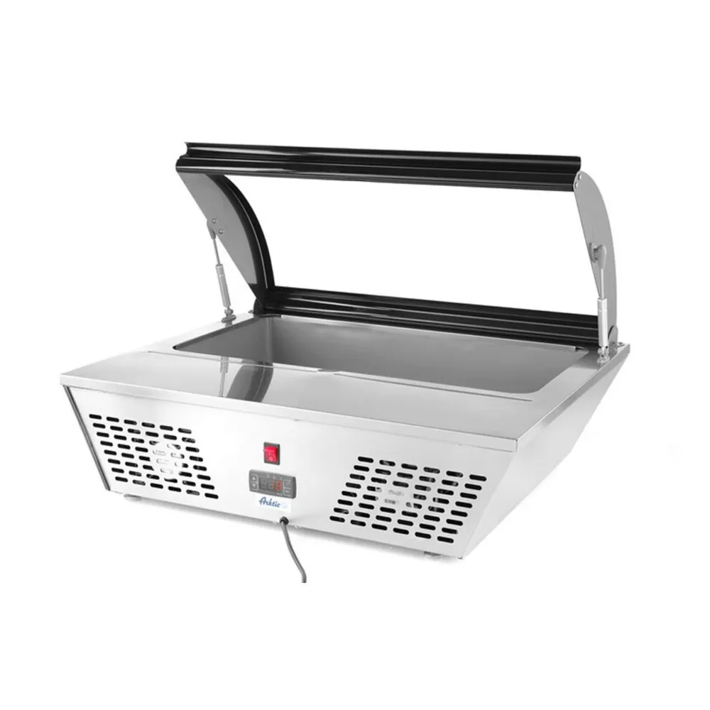 Vitrine Frigorifice - Vitrina prezentare salate 67L, 0-12°C, inox, digital