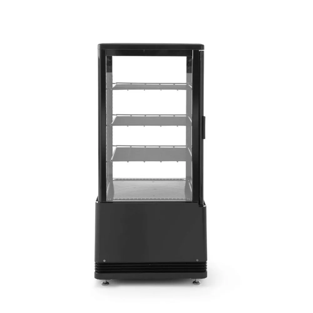 Vitrine Frigorifice - Vitrina rece prezentare, neagra, 68L, 0-12°C, 170W