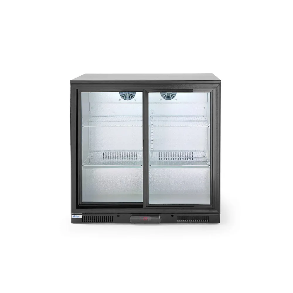 Vitrine Frigorifice - Vitrina refrigerata 198L, usi glisante, 2-10°C, 220W
