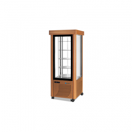 Vitrine frigorifice cofetarie - Vitrina verticala cu rafturi rotunde de cofetarie, 400 litri +2/+10°C, 230V, 400GBAROCCO