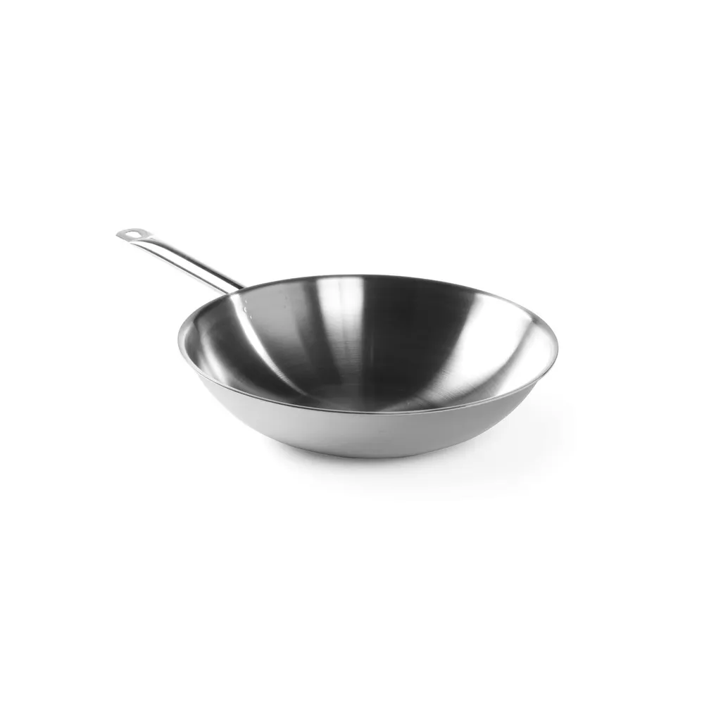 Tigai tip wok - Wok profesional, ø360x90mm, inox, 3 straturi, pentru inductie
