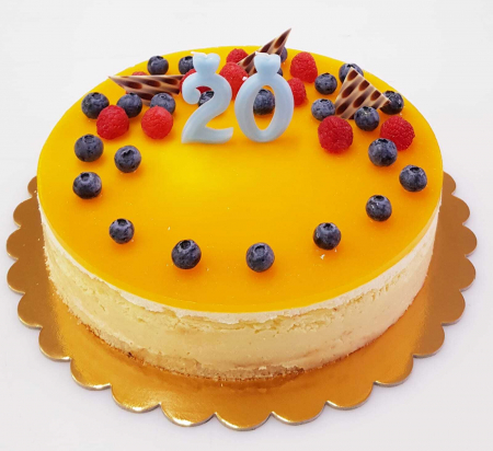 Torturi cadou - Cheesecake exotic cu jeleu mango