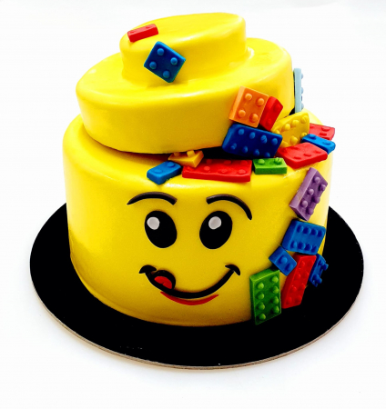 Tort cu martipan - Tort personalizat Lego