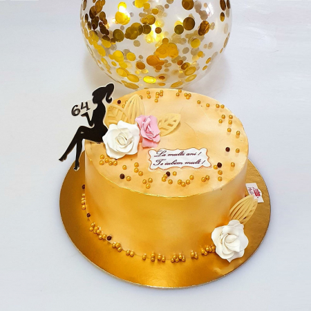 Tort Golden Lady - blat nuca si ciocolata cu lapte [1]
