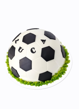 Tort cu martipan - Tort minge de fotball