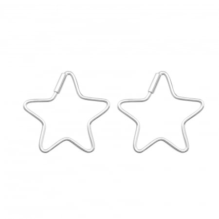 CERCEI HOOP SILVER STARS [0]