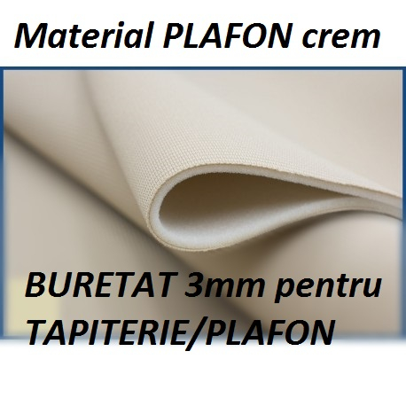Tapiterie plafon auto CREM(BEJ) buretat,elastic - 1x1.5m latime [4]