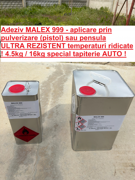 Adeziv MALEX 999 - aplicare prin pulverizare (pistol) sau pensula , ULTRA REZISTENT temperaturi ridicate ! [2]