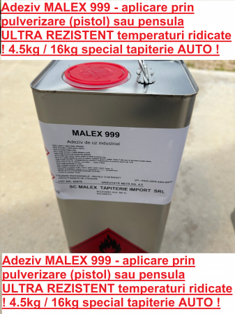 Material Tapiterie AUTO - Adeziv MALEX 999 - aplicare prin pulverizare (pistol) sau pensula , ULTRA REZISTENT temperaturi ridicate !