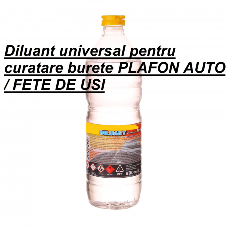 Material Tapiterie AUTO - Diluant universal 0.9l pentru curatare burete PLAFON AUTO / FETE DE USI / STALPI AUTO