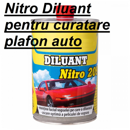 Material Tapiterie AUTO - Nitro diluant 0.9l pentru curatare burete PLAFON AUTO / FETE DE USI / STALPI AUTO
