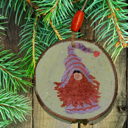 ORNAMENTE BRAD - Ornament Gnome + polar bear