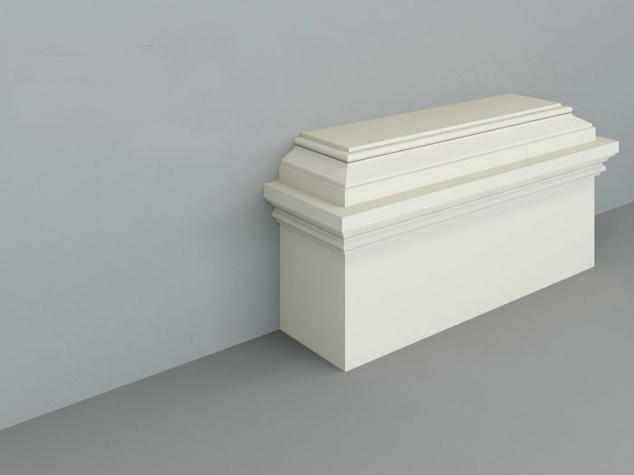 Baza pilastru decorativ de exterior MT04A - 25x11x61 cm (se livreaza profil liniar si se asambleaza la santier) [1]