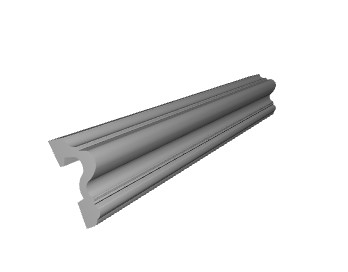 Brau decorativ din polimer rigid B10 - 3.2x1.6x200 cm [5]