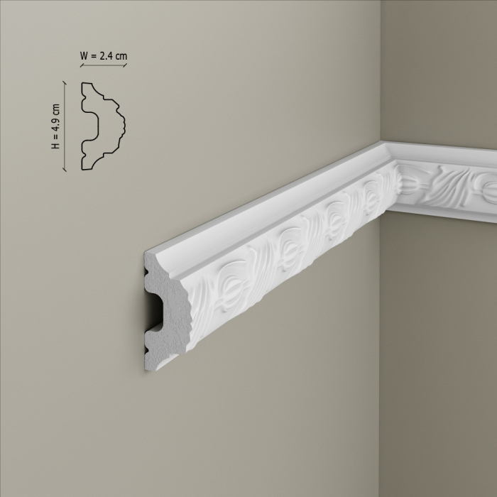 Brau decorativ din polimer rigid B9 - 4.9x2.4x200 cm [2]