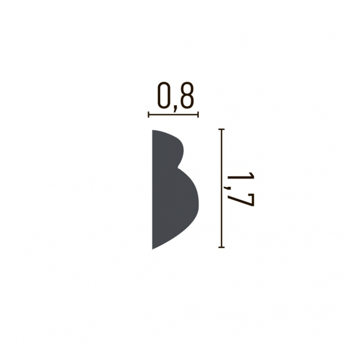 Brau decorativ din poliuretan CR700 - 1.7x0.8x200 cm [2]