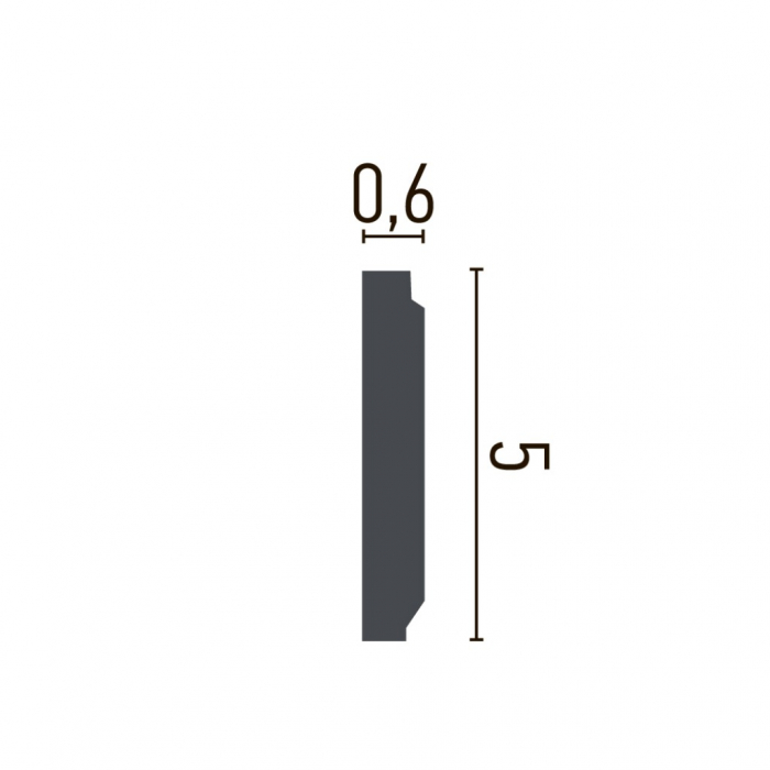 Brau decorativ din poliuretan CR781 - 5x0.6x200 cm [2]