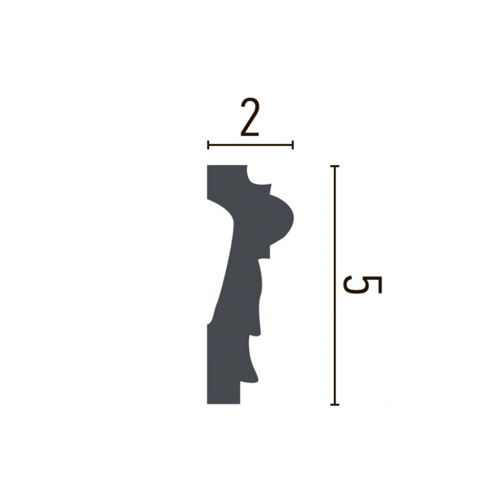 Brau decorativ din poliuretan CR924 - 5.2x2x200 cm [2]