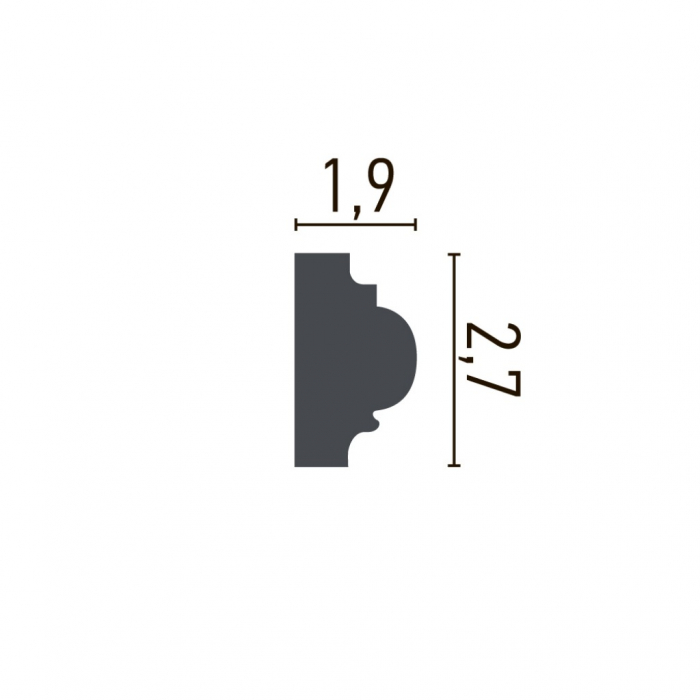 Brau decorativ din poliuretan CR930 - 2.7x1.6x200 cm [2]