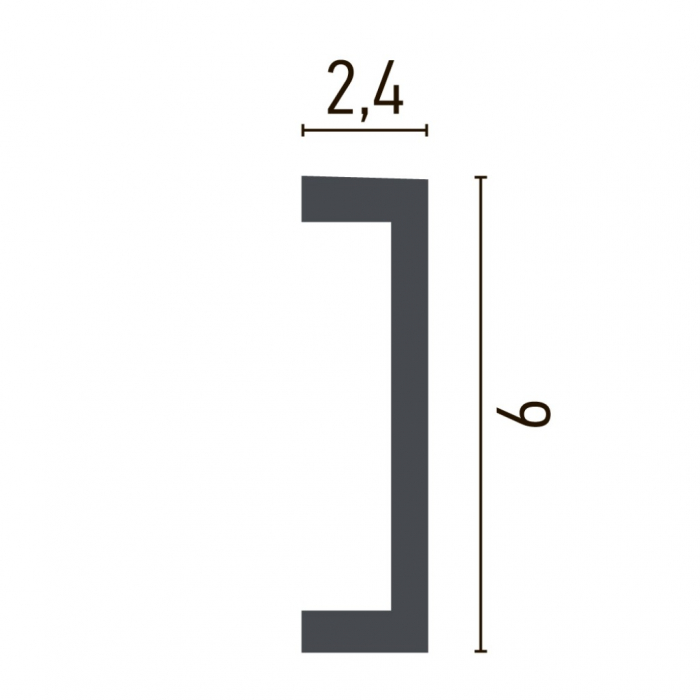 Brau decorativ din poliuretan CR951 - 9x2.4x200 cm [2]