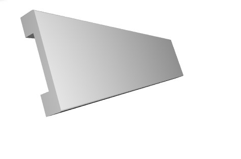 Brau decorativ din poliuretan flexibil B18F - 4.8x1x200 cm [4]