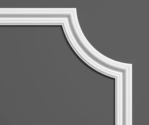 Chenar decorativ din poliuretan B10-1 - 17x17x1.6 cm [3]