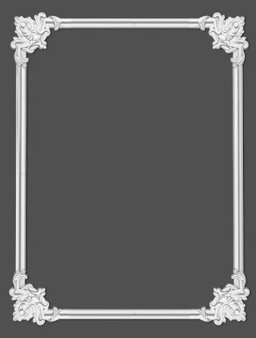 Chenar decorativ din poliuretan B10-2 - 22x22x1.6 cm [6]