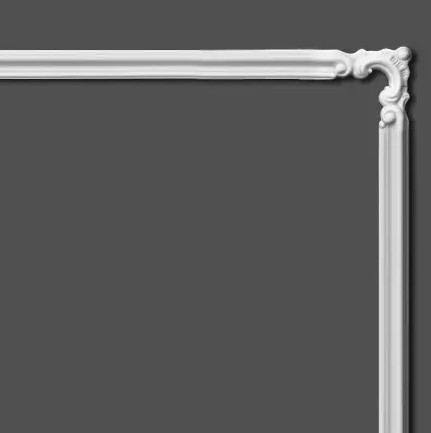 Chenar decorativ din poliuretan B10-3 - 10.7x10.7x1.6 cm [4]